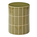 Boyd Ceramic Tile Stool Olive - PICK UP ONLY