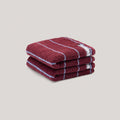 Face Washer Plum Stripe