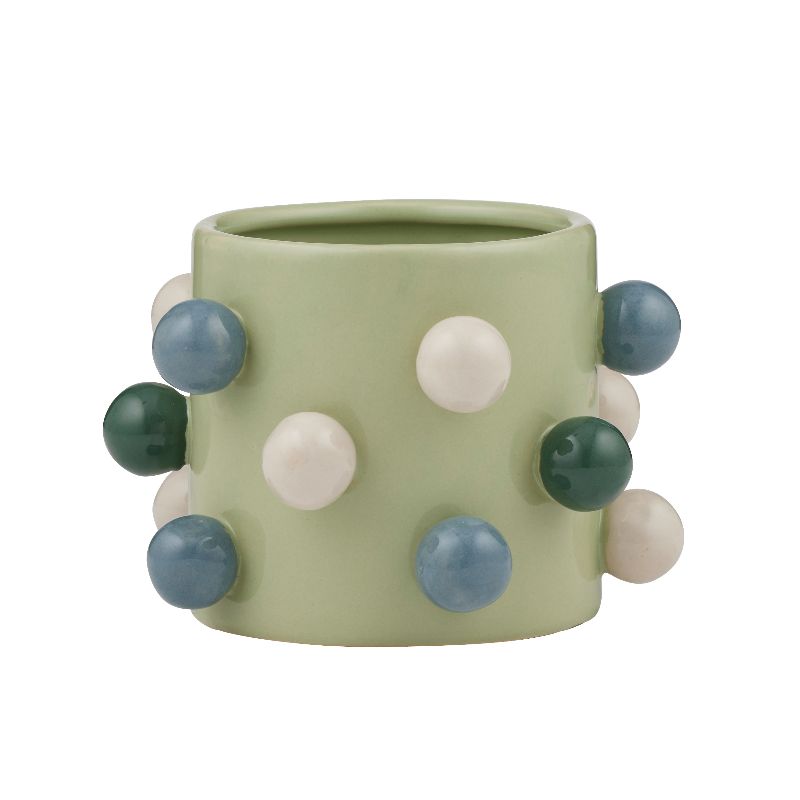Pip Ceramic Pot Green Multi