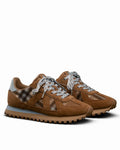 Gate Sneaker Tan/Chocolate/Blue Plaid