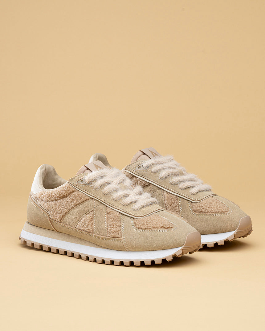 Gate Sneaker Beige Sherpa