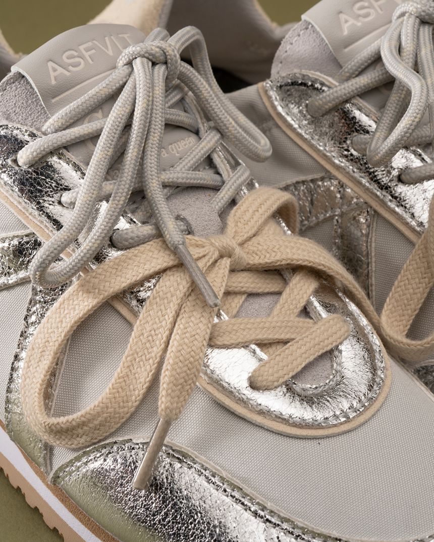 Grace Sneaker Silver Tan