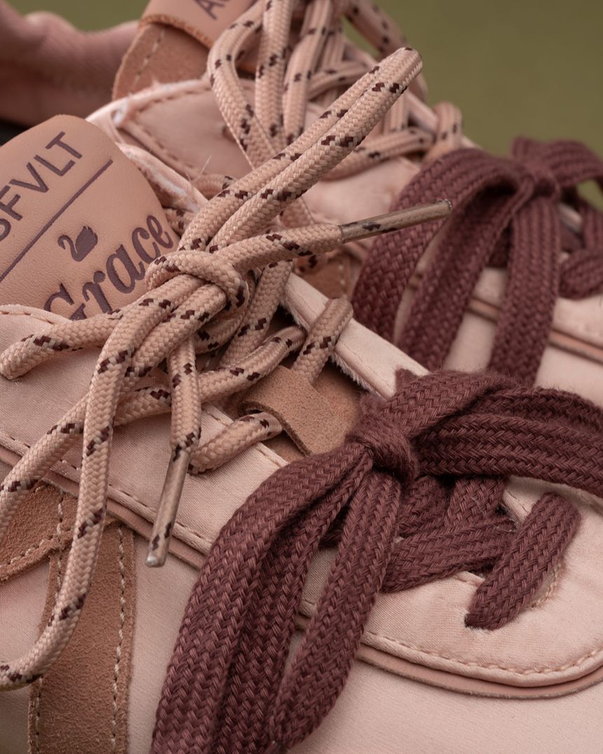 Grace Sneaker Rose Satin