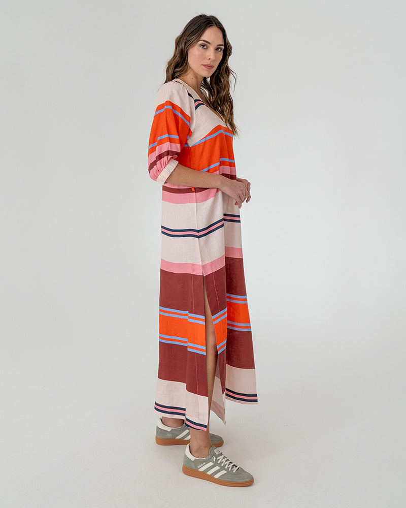 Geneva Dress Wide Stripe