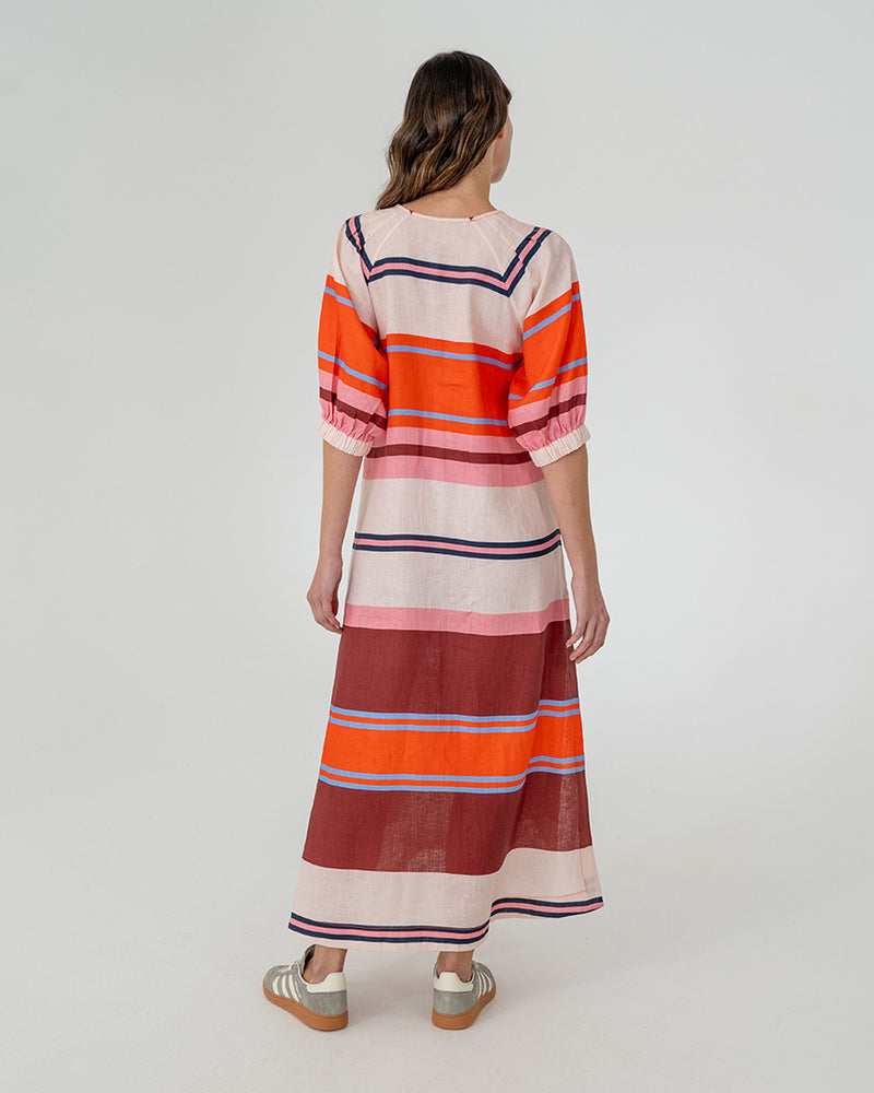 Geneva Dress Wide Stripe