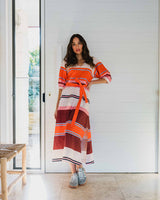 Geneva Dress Wide Stripe