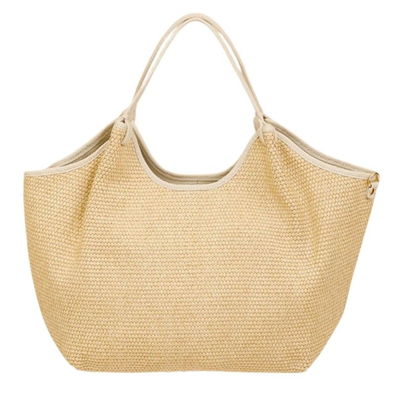 Hector Raffia Cream Large Bag