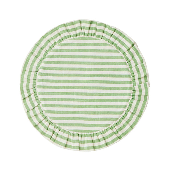 Lucille Cotton Stripe Placemat Jade