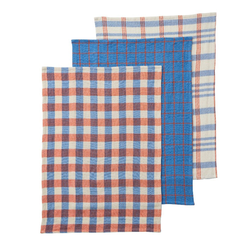Kit Tea Towels Set of 3 Blue