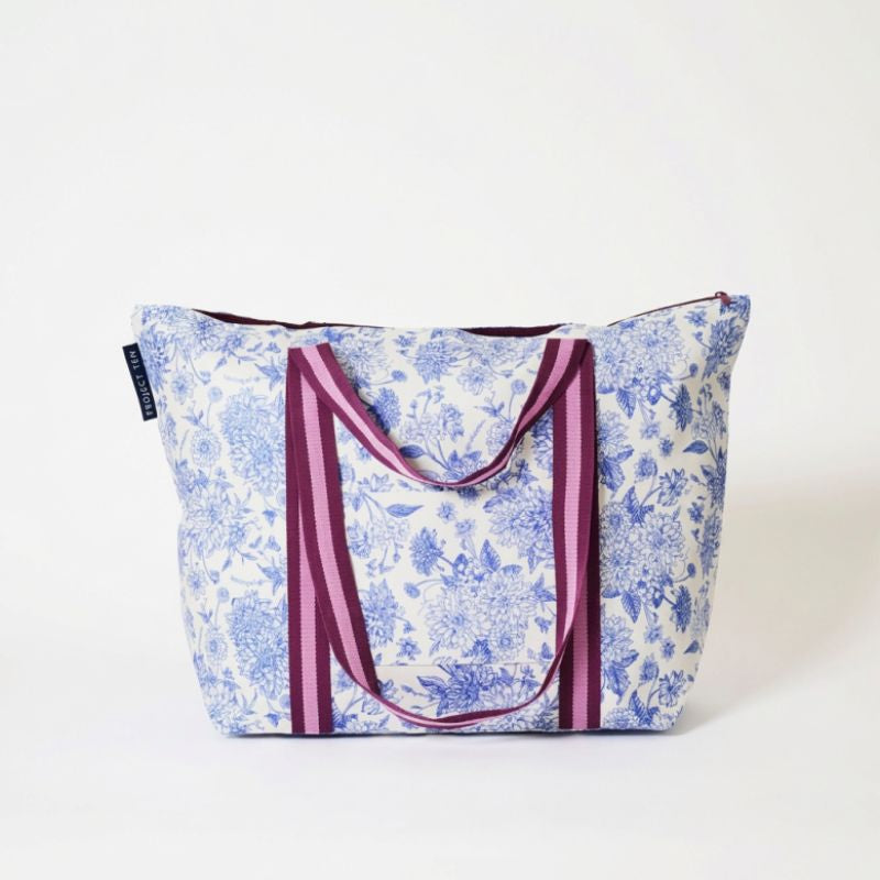 Medium Zip Tote Toile