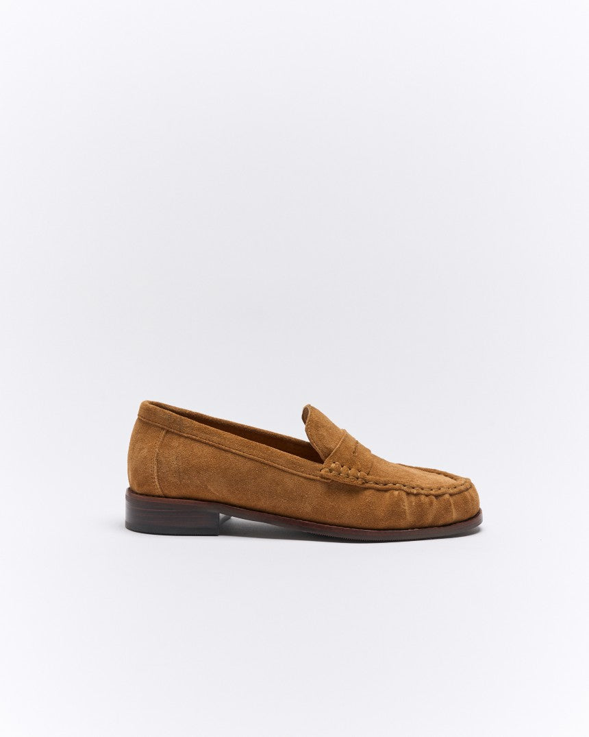 Hawk Leather Loafer Tan Suede