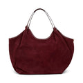 Hector Large Plum Suede Tote Bag