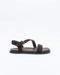 Henny Leather Sandal Chocolate Brown