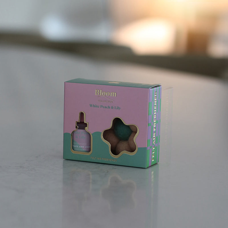 White Peach & Lily Air Freshener Set