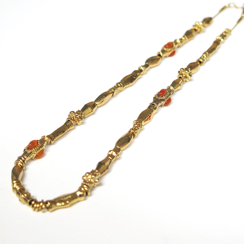 Kali Cabochon Necklace Amber