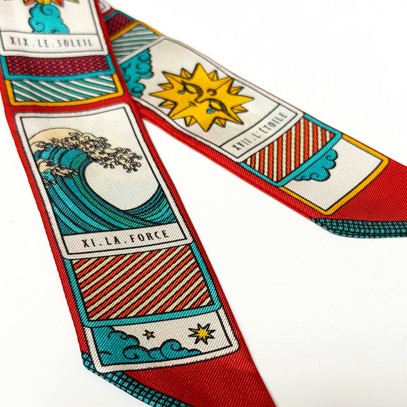 Silk Twill 4cm Tarot Red
