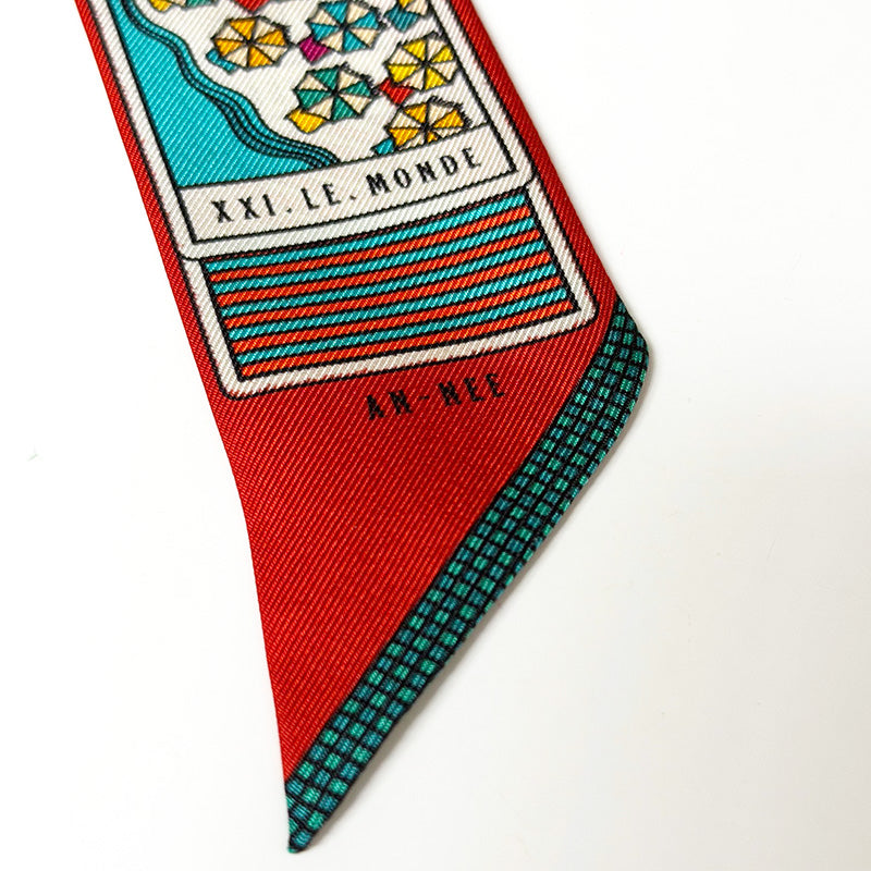 Silk Twill 4cm Tarot Red