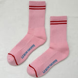 Boyfriend Socks Amour Pink