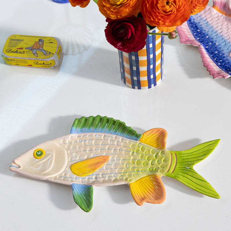 Trigger Fish Plate Green