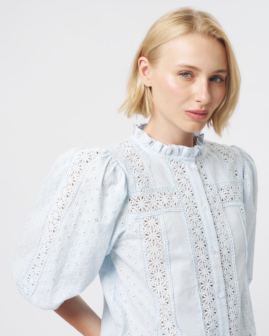 Isabella Shirt Powder Blue
