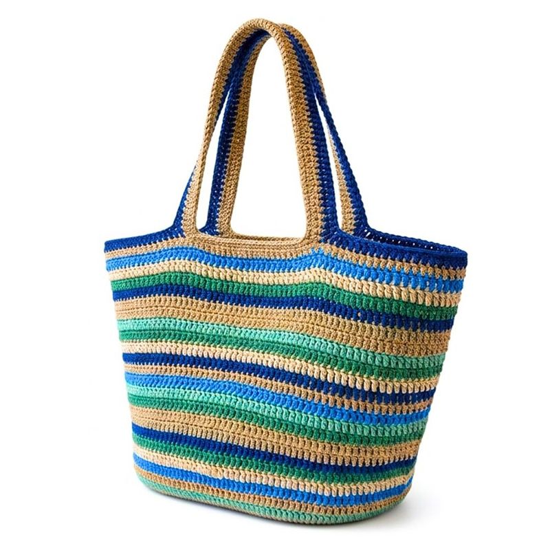 Louise Azur Crochet Basket