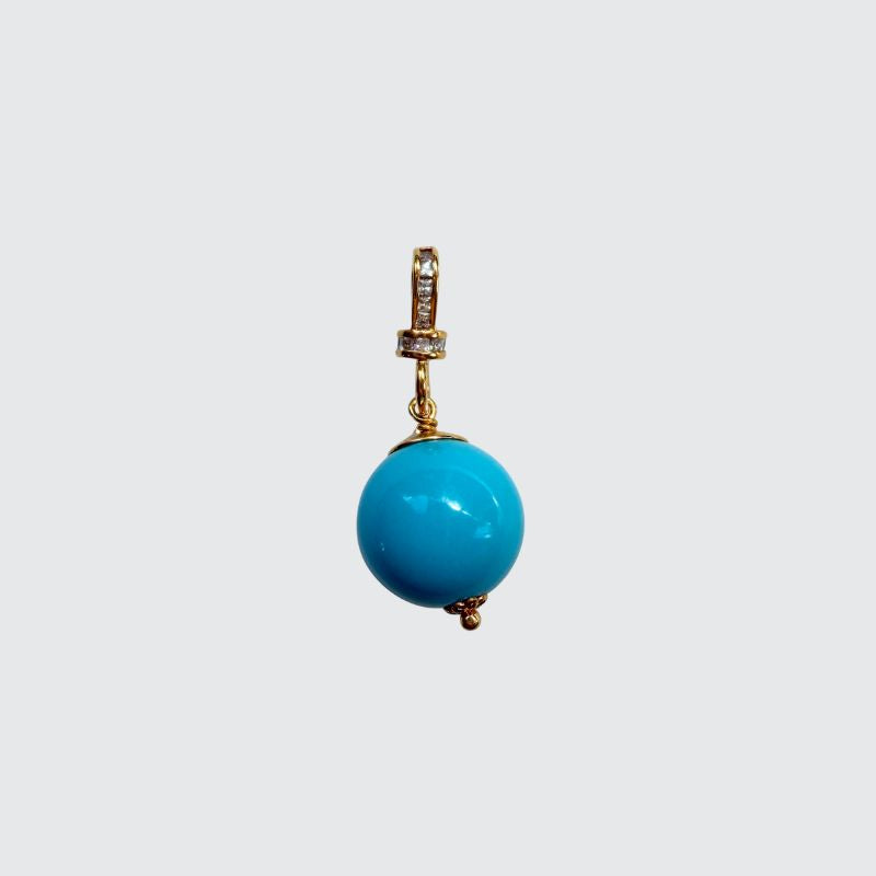 Charm Bead Aqua