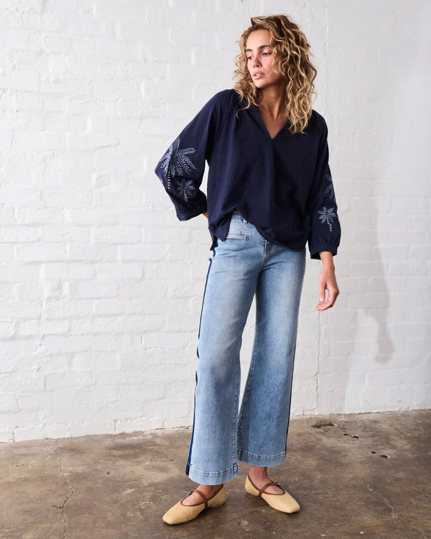 Freya Side Panel Waterfall Jean