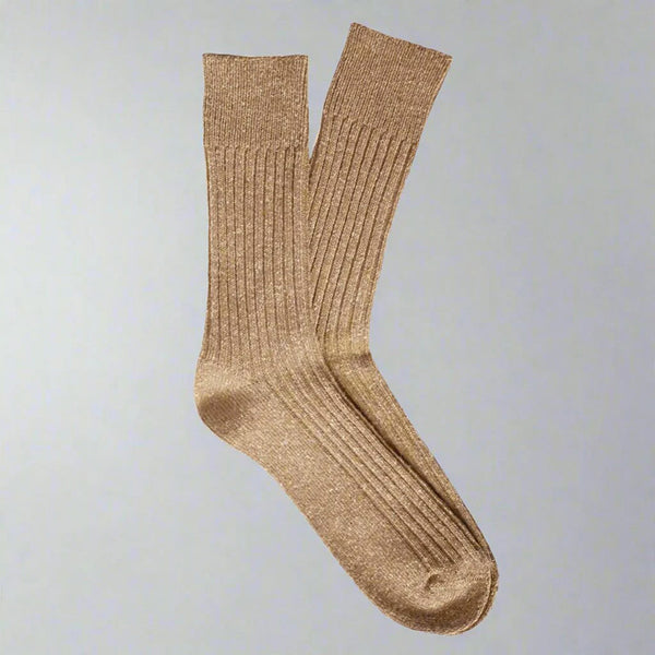Silk and Wool Socks Caramel