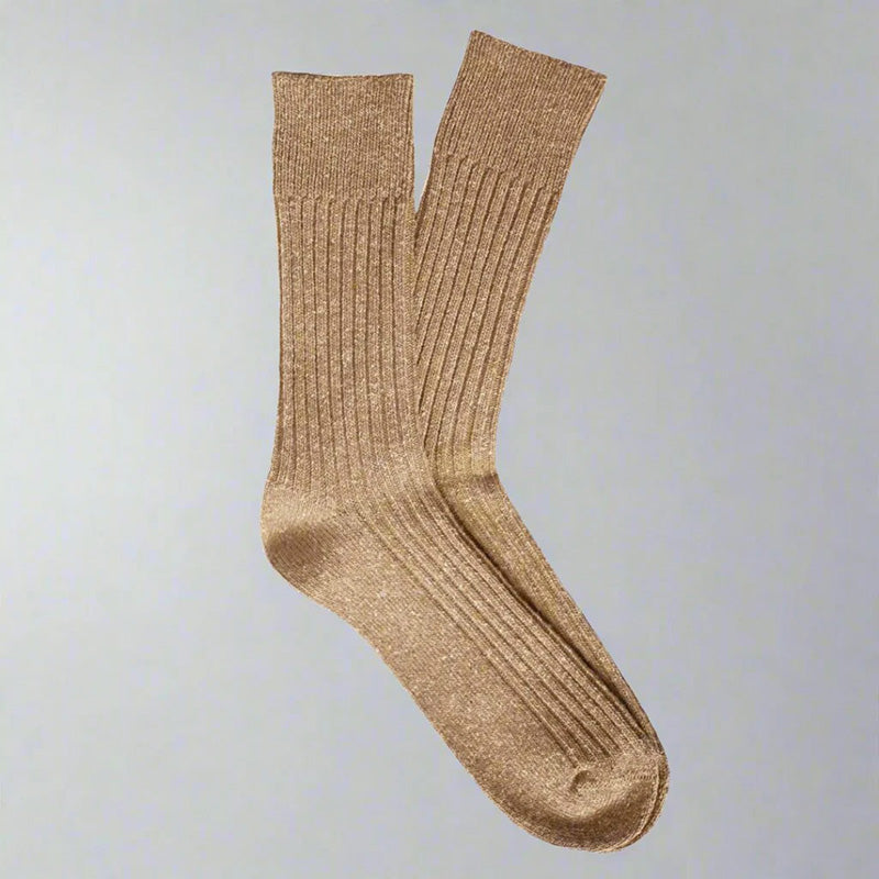 Silk and Wool Socks Caramel