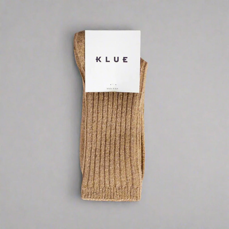 Silk and Wool Socks Beige