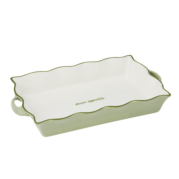 Noto Buon Appetito Rectangular Baker Mint