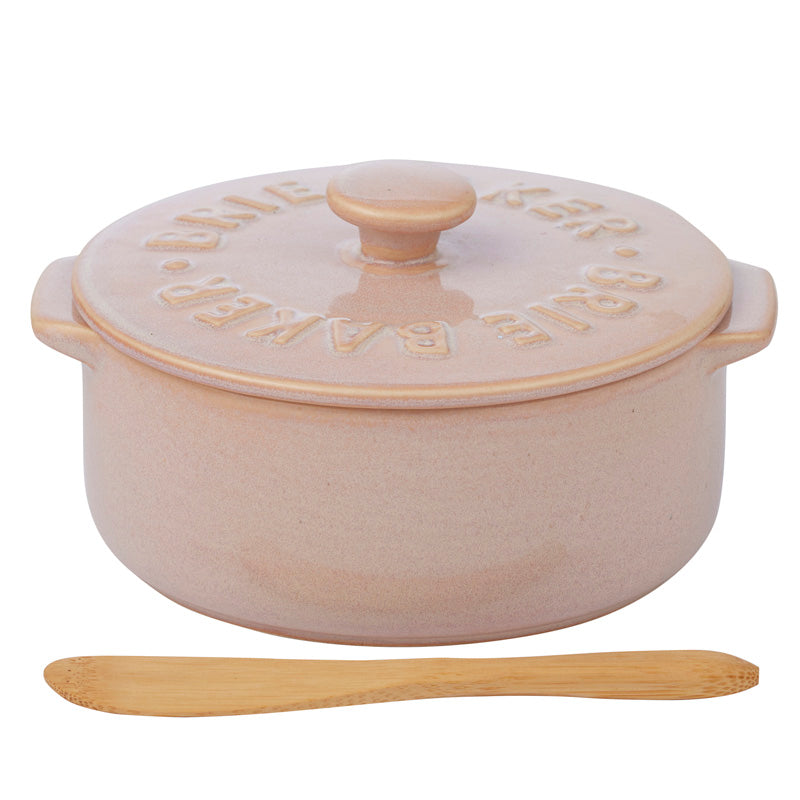 Loire Ceramic Brie Baker Blush Pink