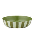 Linear Metal Bowl Olive/Seafoam