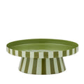 Linear Metal Cake Stand Olive/Seafoam