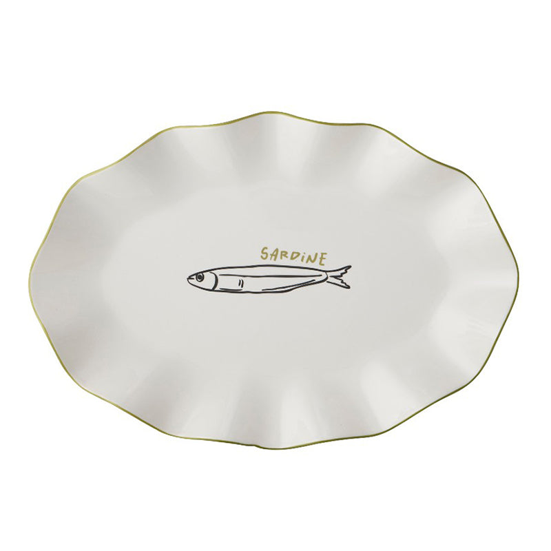 Mangiare Sardine Ceramic Platter