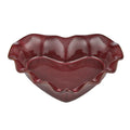 Amore Ceramic Heart Shaped Baker Burgundy