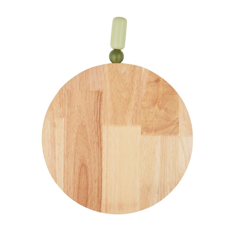 Pisces Round Wood Serving Board