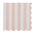 Carnival Pink Stripe Paper Napkins Pack of 20