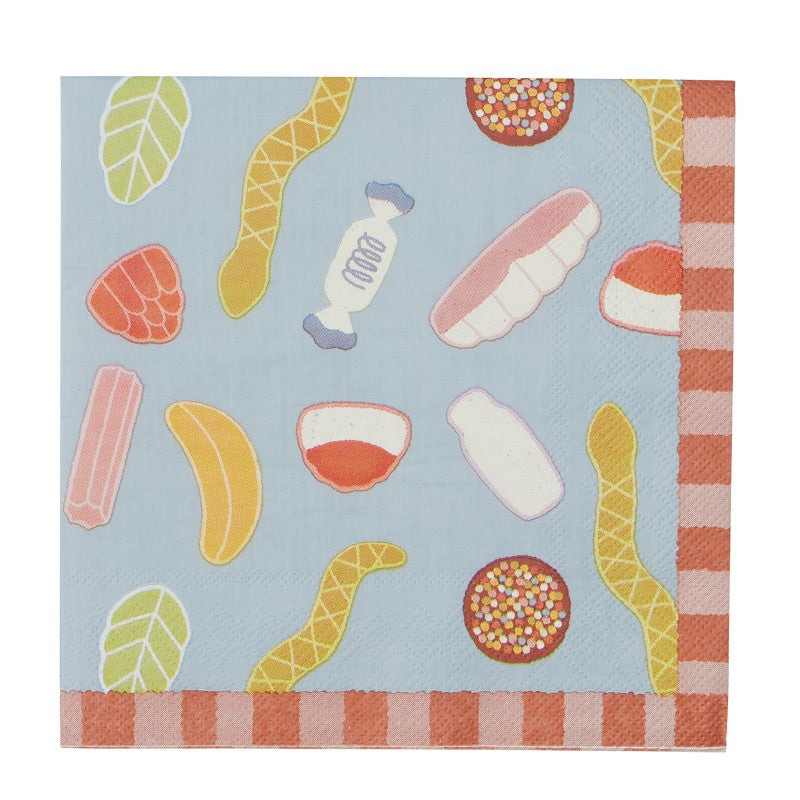 Mixed Lollies Paper Napkins Pack of 20