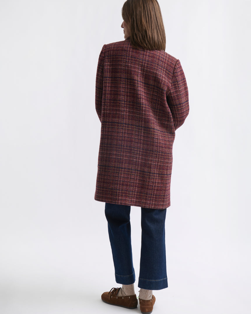 Kari Coat Speckled Pink