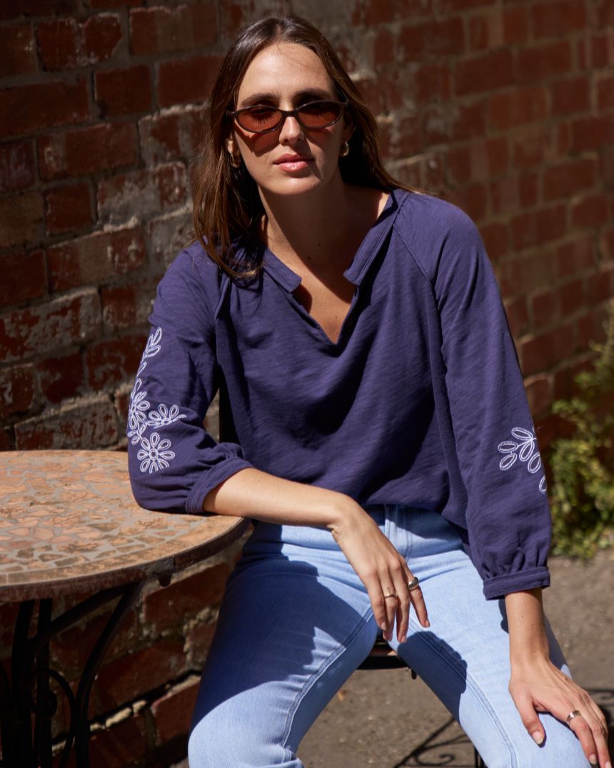 Kimberley Top Shadow Blue