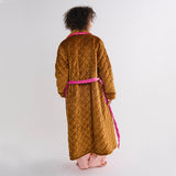 Pecan Delight Quilted Velvet Robe