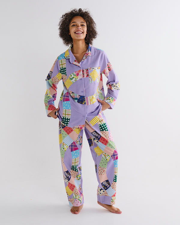 Cosy Cabin Flannelette Long Sleeve Shirt & Pant Pyjamas