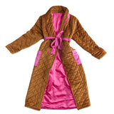 Pecan Delight Quilted Velvet Robe