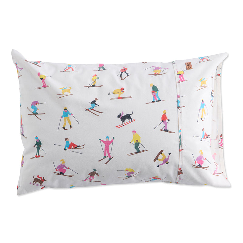 Snow Bunnies Flannelette Pillowcase Single