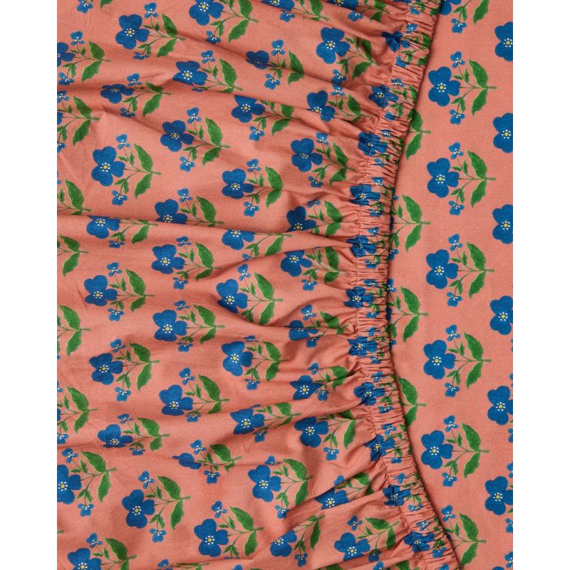 Anna Spiro Indian Summer Rose Cotton Fitted Sheet