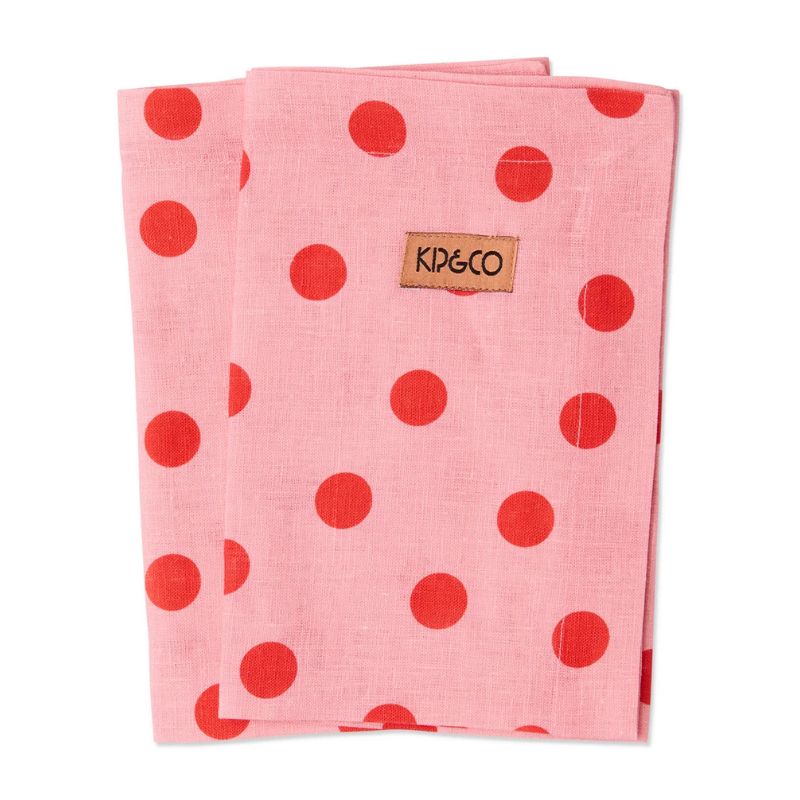 Polkadot Pink Napkins Set of 4