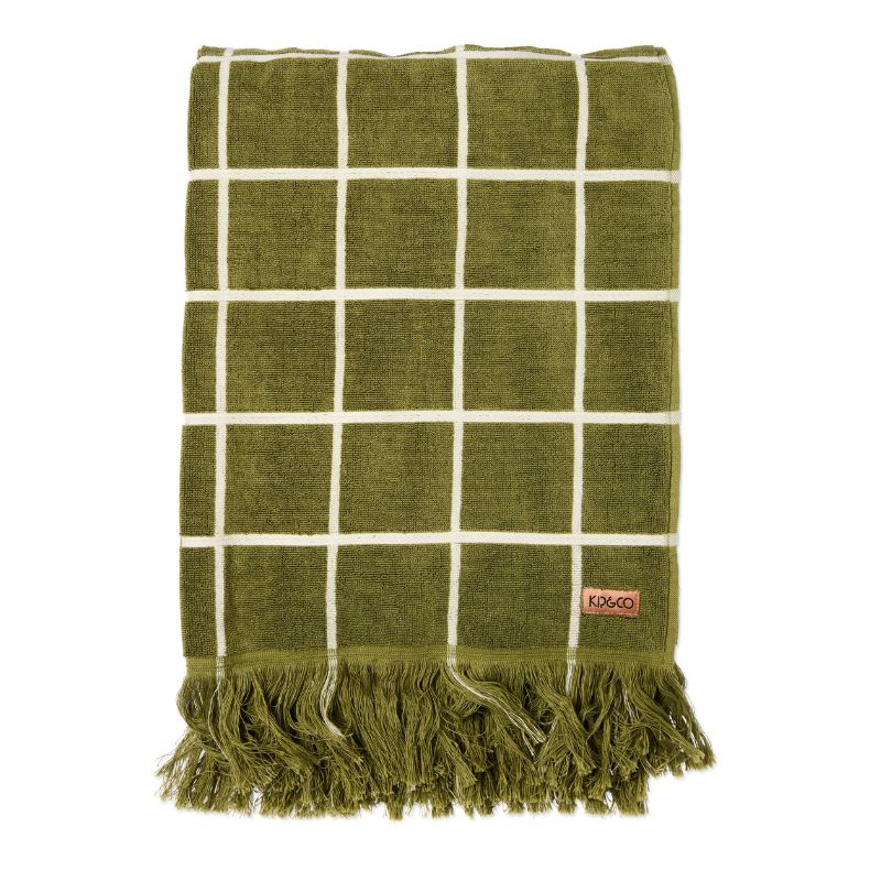 Avocado Check Resort Beach Towel
