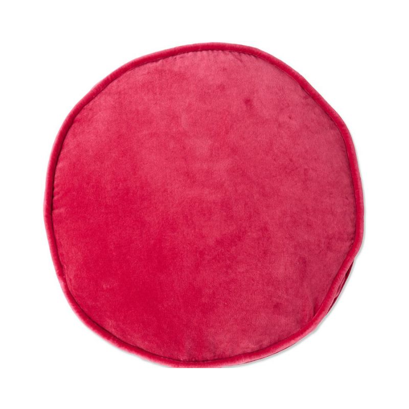 Rhubarb Velvet Pea Cushion