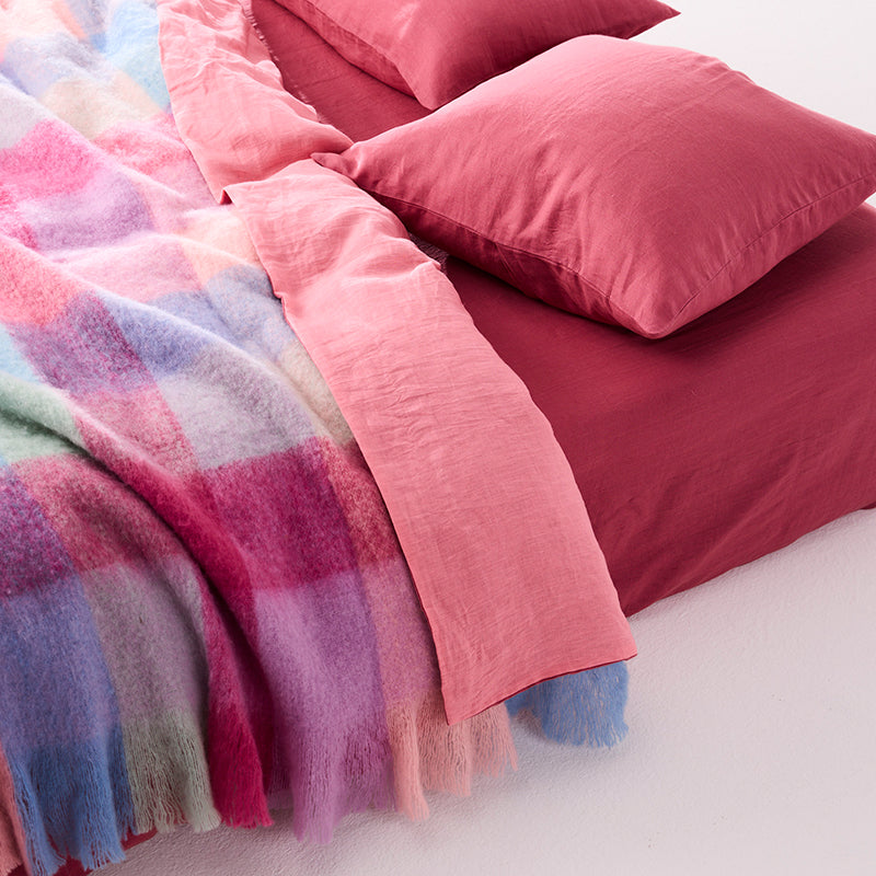 Candy Clouds Tartan Cosy Blanket